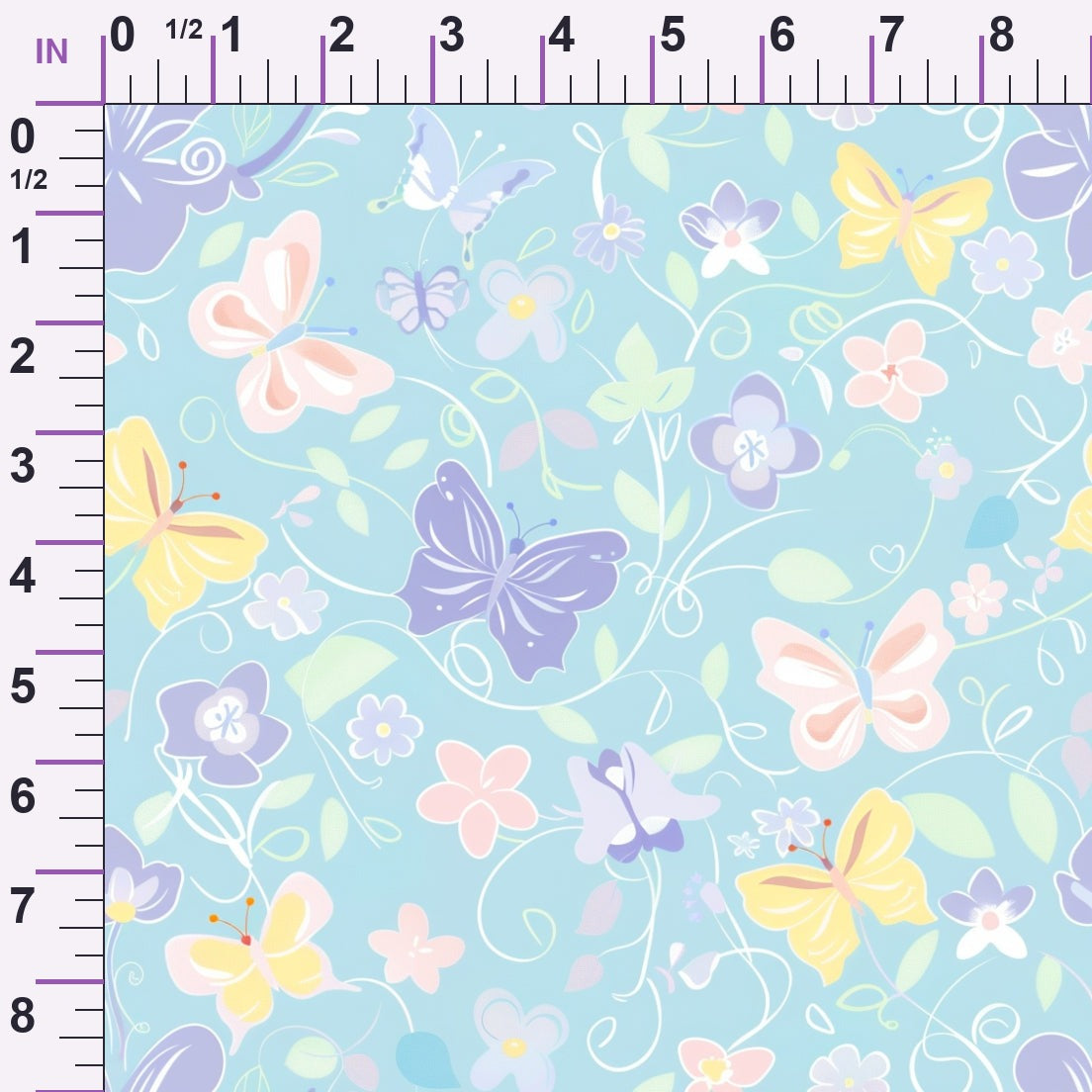 Blushing Meadow Pattern 8 Minky Fabric