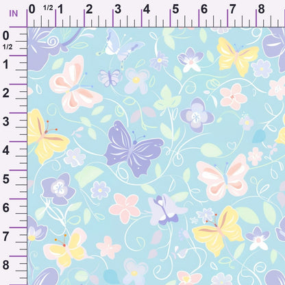 Blushing Meadow Pattern 8 Minky Fabric