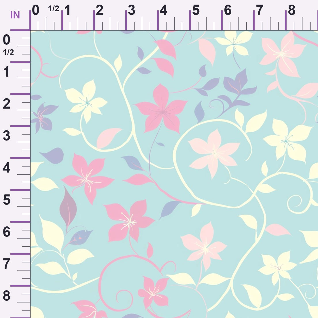 Blushing Meadow Pattern 9 Minky Fabric