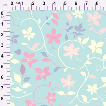 Blushing Meadow Pattern 9 Minky Fabric