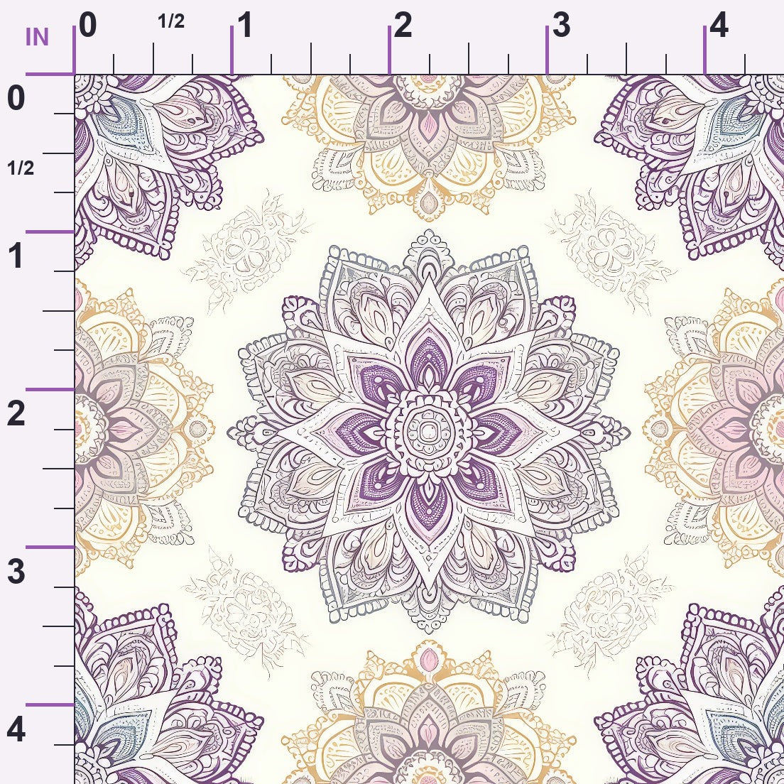 Boho Medallions Pattern 2 Minky Fabric