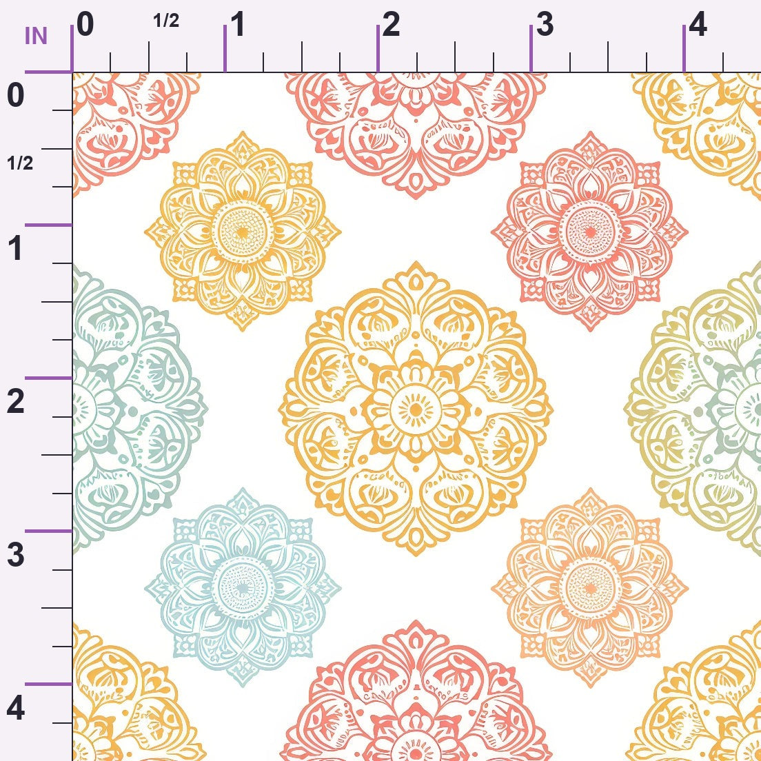 Boho Medallions Pattern 3 Minky Fabric