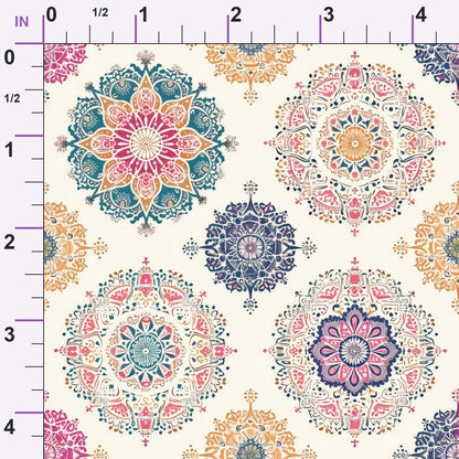 Boho Medallions Pattern 4 Minky Fabric