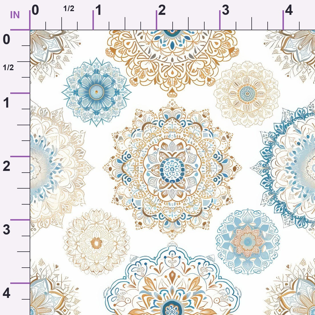 Boho Medallions Pattern 5 Minky Fabric