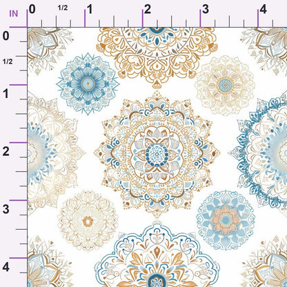 Boho Medallions Pattern 5 Minky Fabric