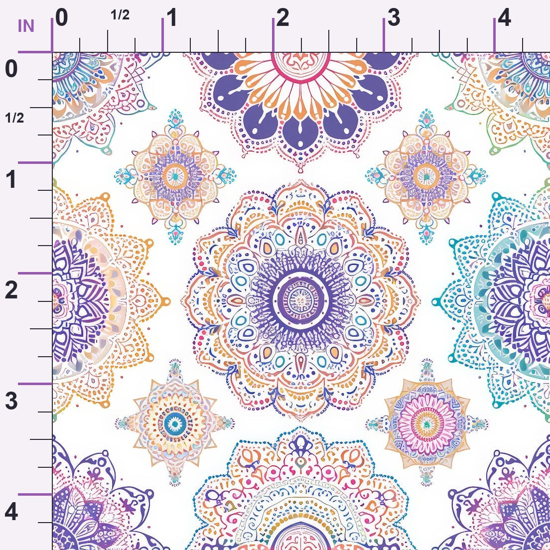 Boho Medallions Pattern 6 Minky Fabric