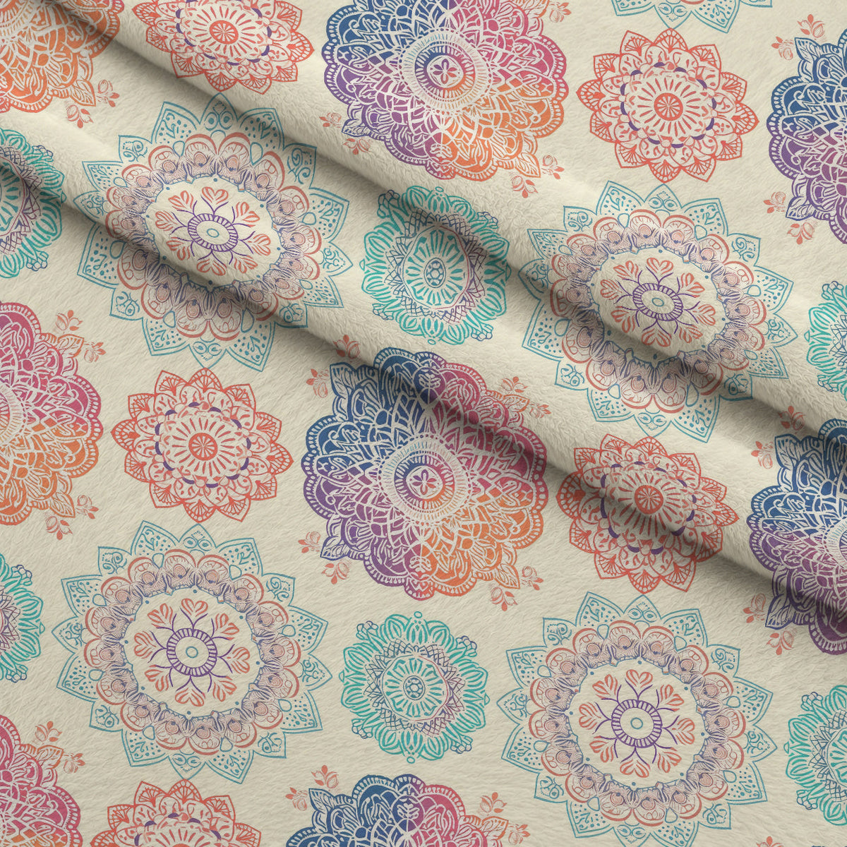 Boho Medallions Pattern 7 Minky Fabric