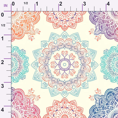 Boho Medallions Pattern 7 Minky Fabric