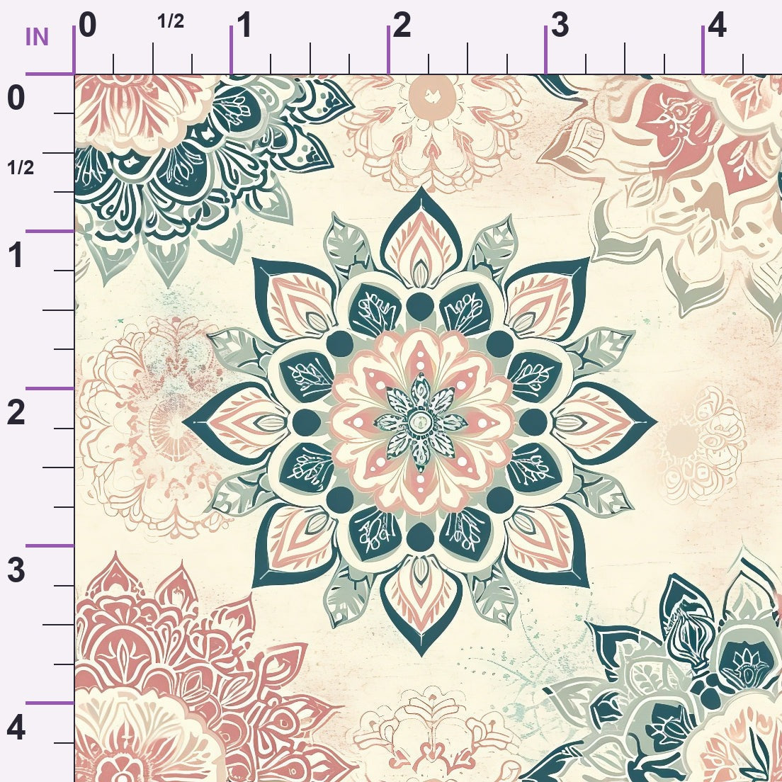 Boho Medallions Pattern 9 Minky Fabric