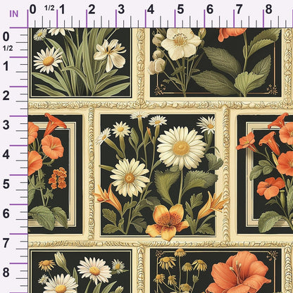 Botanical Tarot Pattern 1 Minky Fabric