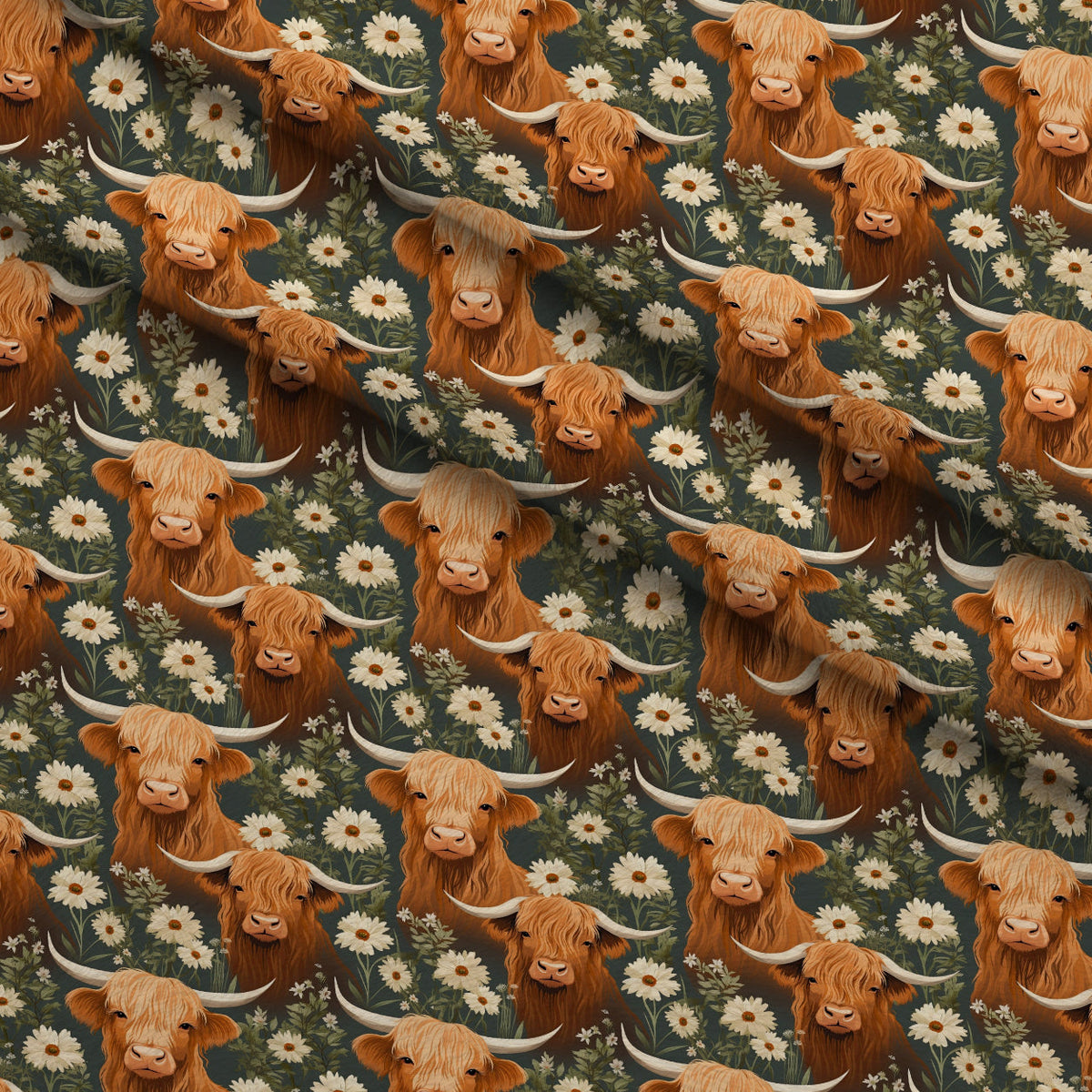 Bovine Blooms Pattern 10 Minky Fabric
