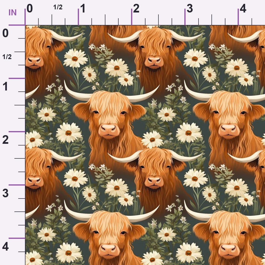 Bovine Blooms Pattern 10 Minky Fabric