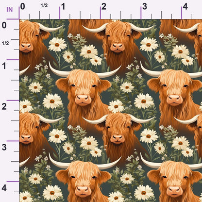Bovine Blooms Pattern 10 Minky Fabric