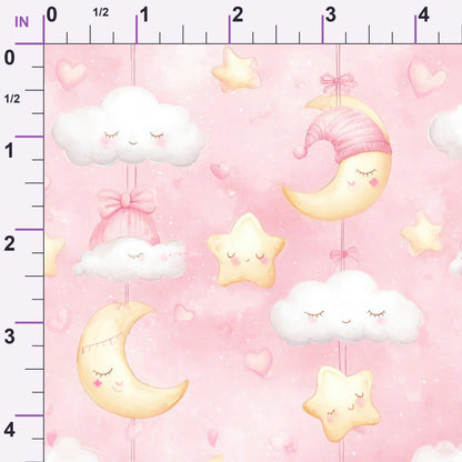 Bows and Blooms Pattern 1 Minky Fabric
