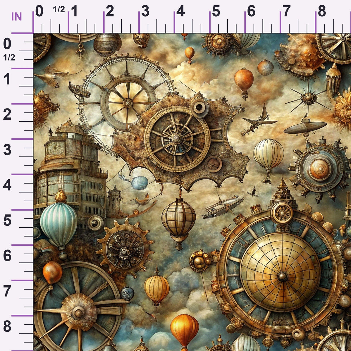 Brass Atlas Pattern 9 Minky Fabric