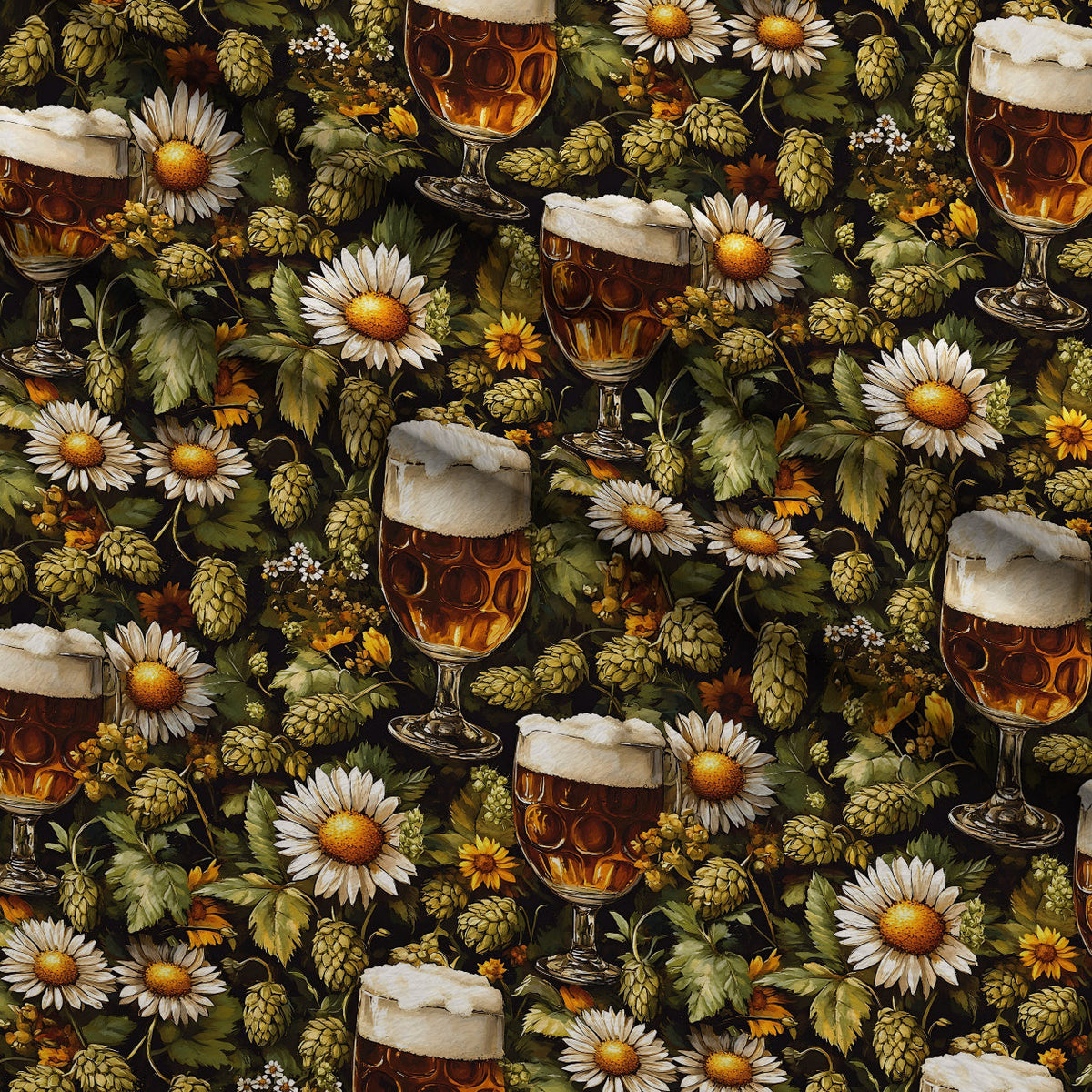 Brewery Blooms Pattern 12 Minky Fabric