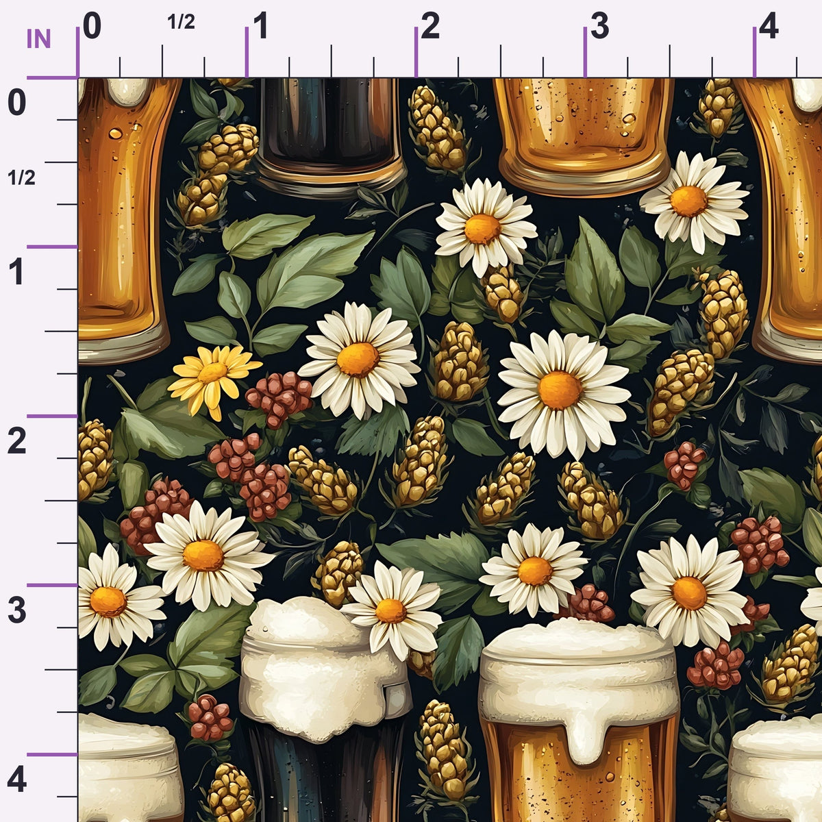 Brewery Blooms Pattern 14 Minky Fabric