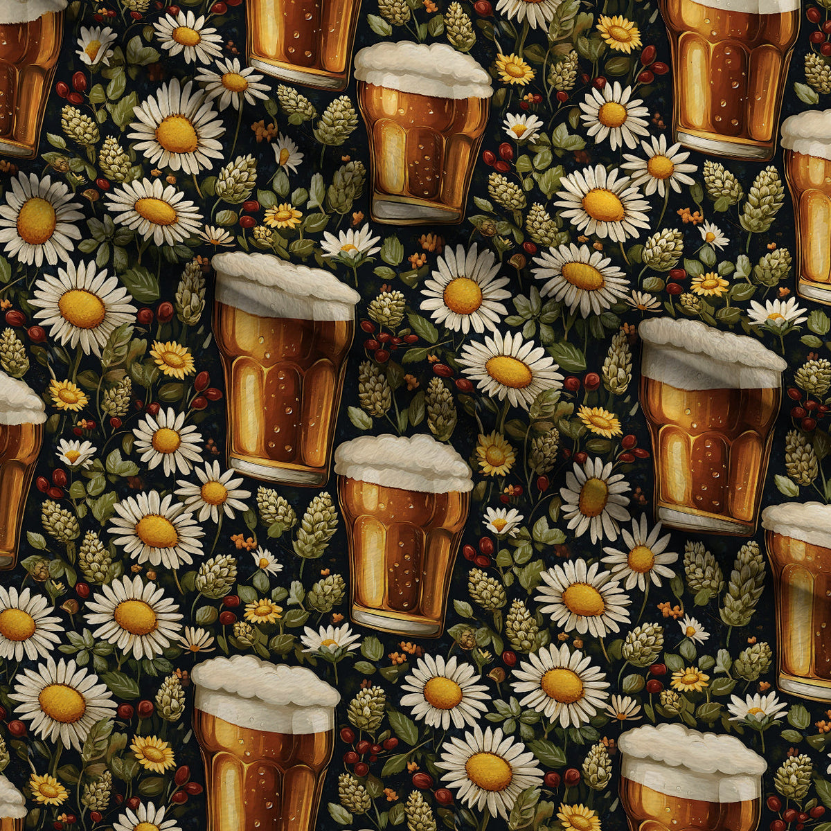 Brewery Blooms Pattern 15 Minky Fabric