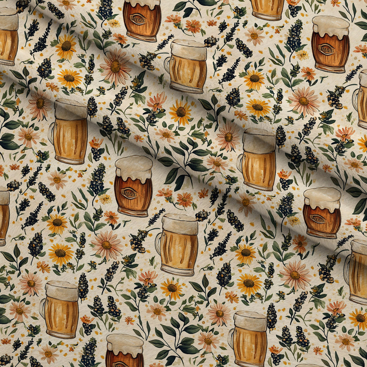 Brewery Blooms Pattern 17 Minky Fabric
