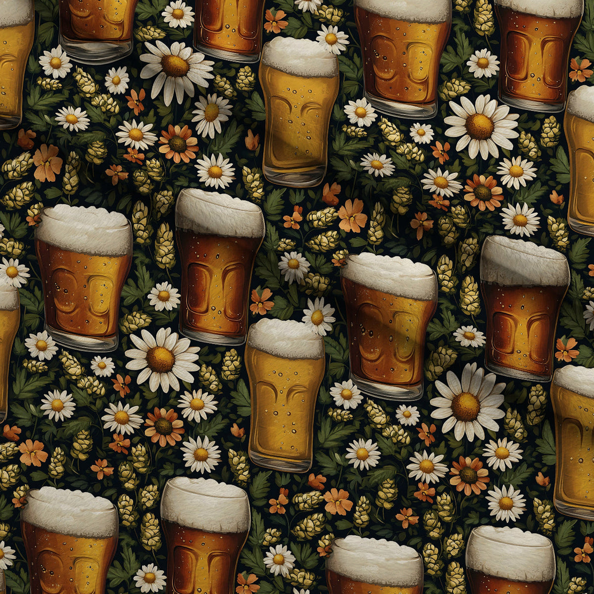 Brewery Blooms Pattern 20 Minky Fabric
