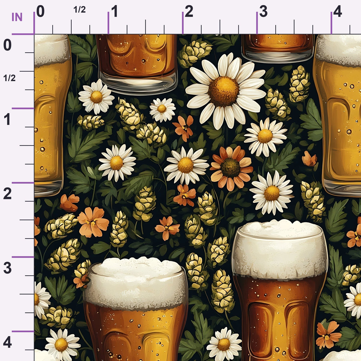 Brewery Blooms Pattern 20 Minky Fabric