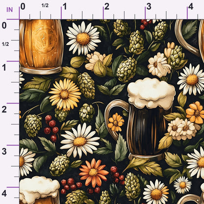 Brewery Blooms Pattern 5 Minky Fabric