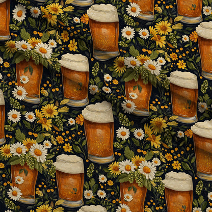 Brewery Blooms Pattern 6 Minky Fabric