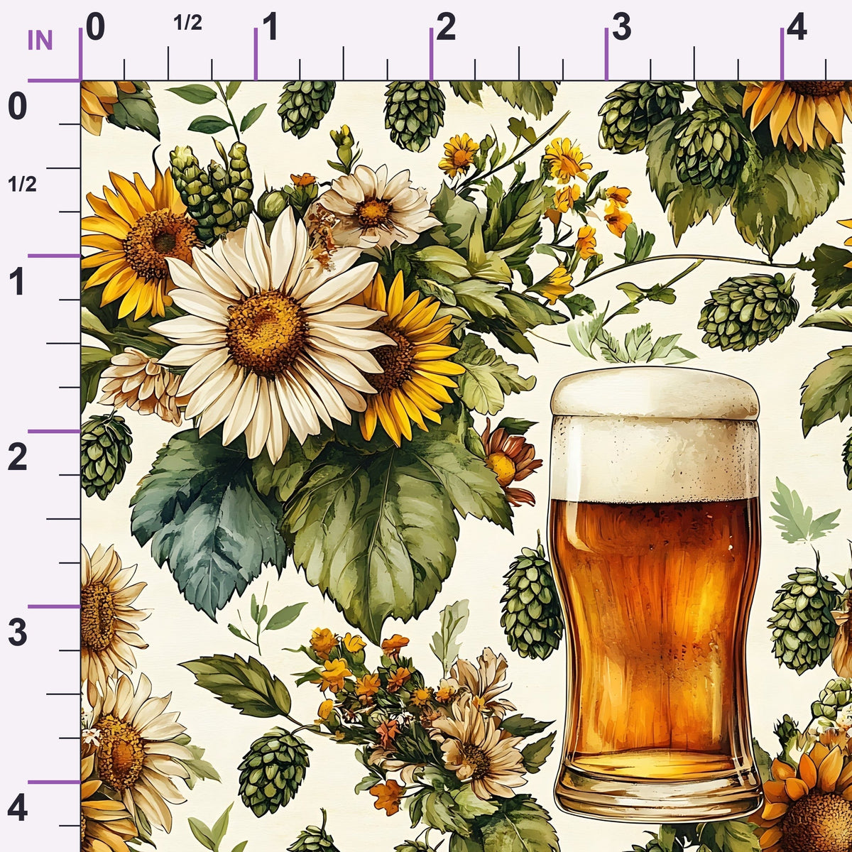 Brewery Blooms Pattern 9 Minky Fabric