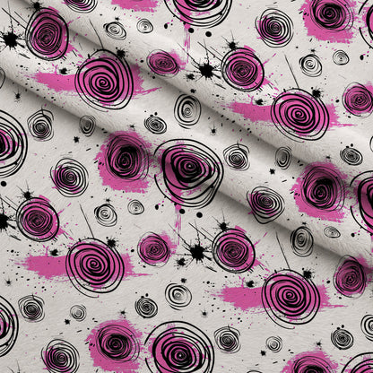 Brushstroke Blooms Pattern 2 Minky Fabric