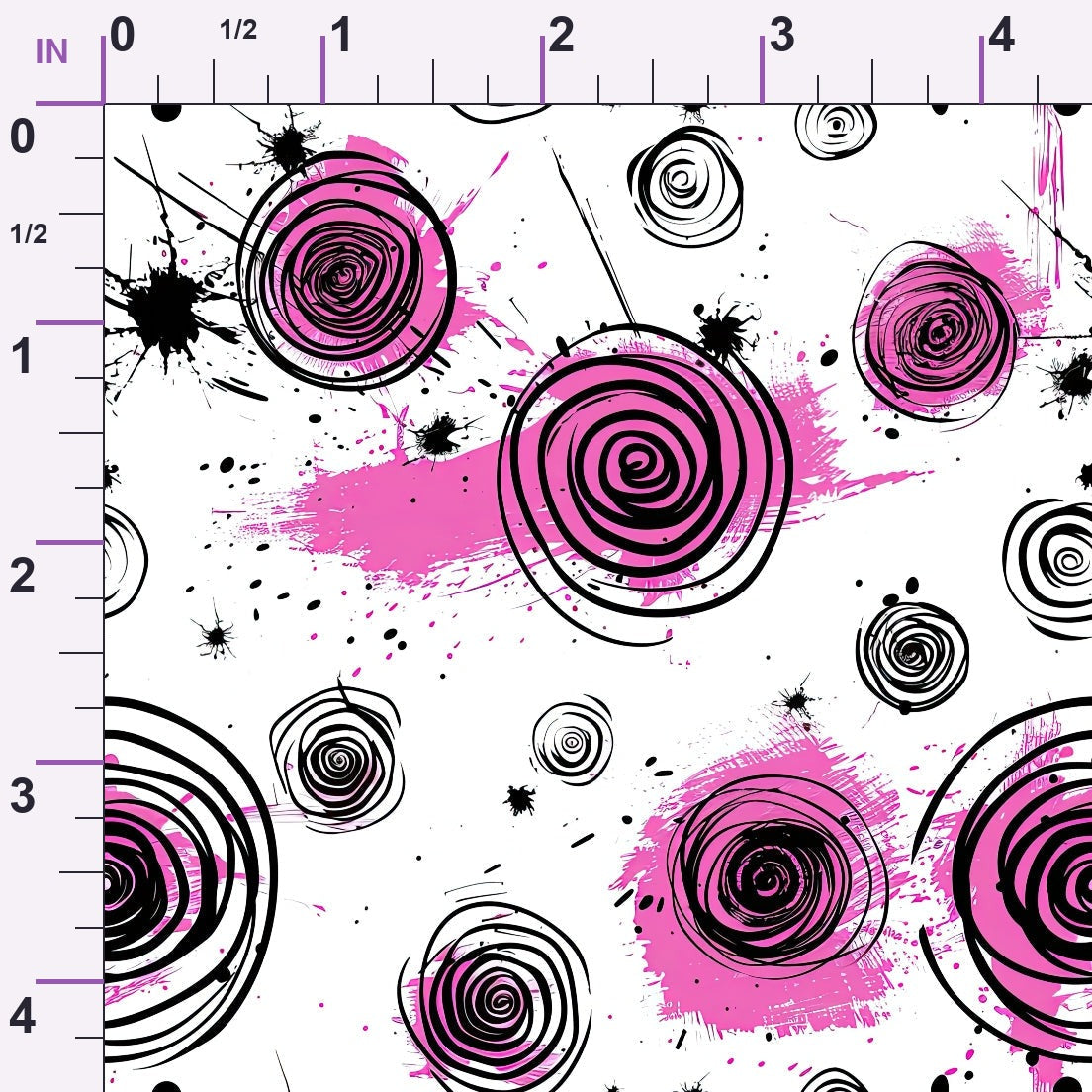 Brushstroke Blooms Pattern 2 Minky Fabric