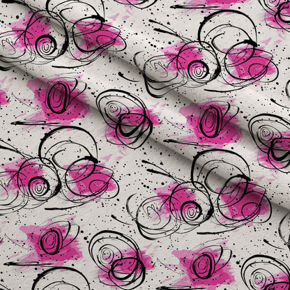 Brushstroke Blooms Pattern 3 Minky Fabric