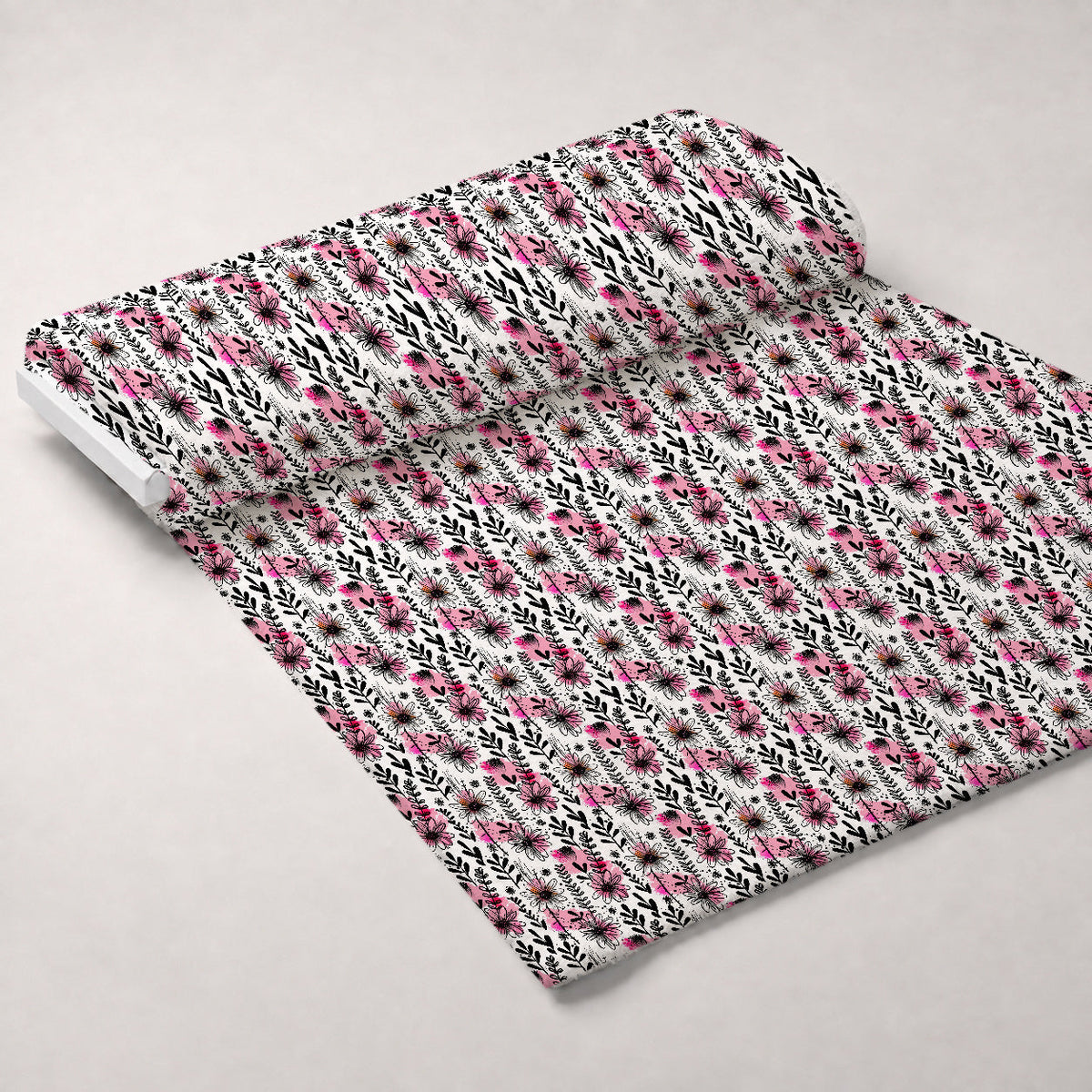 Brushstroke Blooms Pattern 5 Minky Fabric