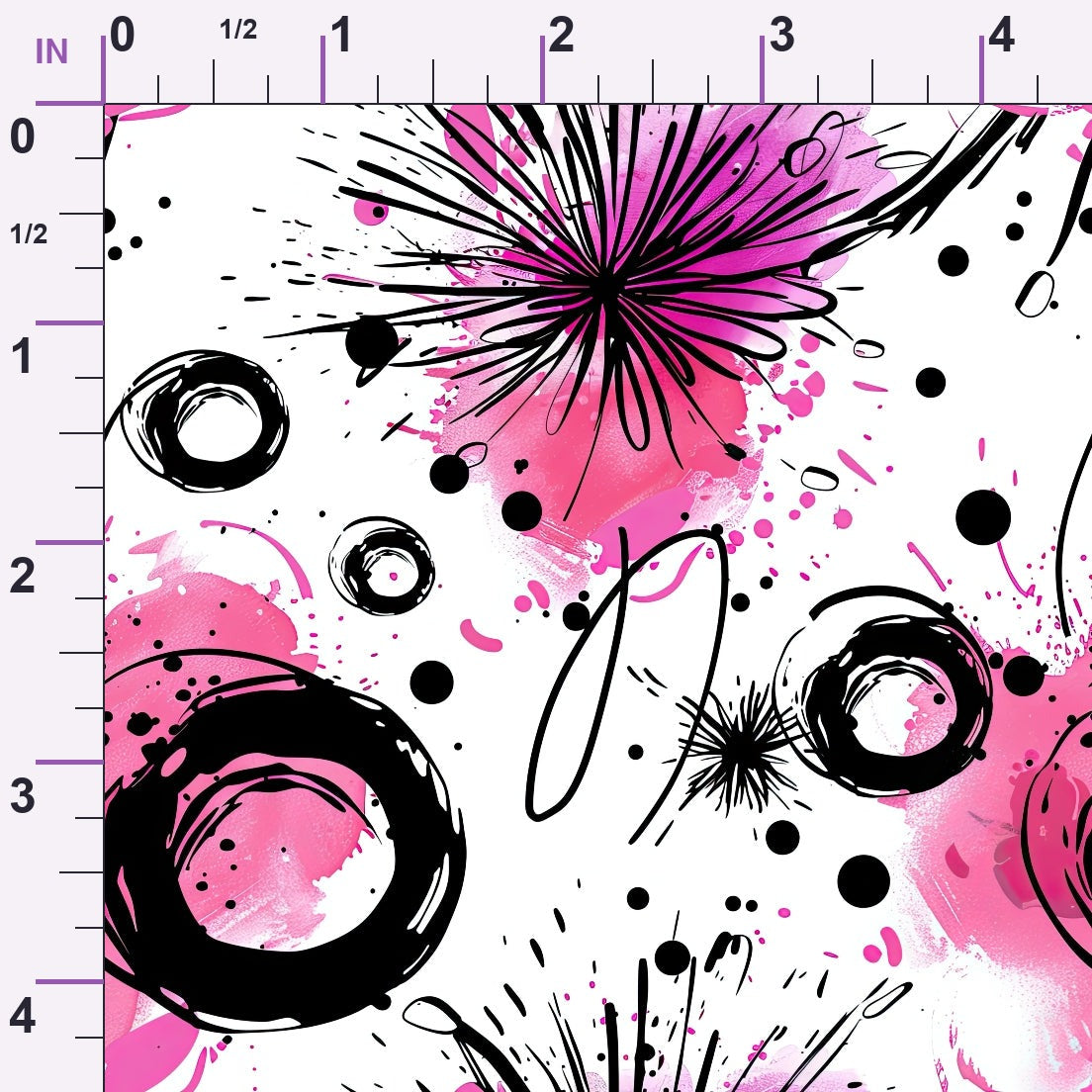 Brushstroke Blooms Pattern 6 Minky Fabric