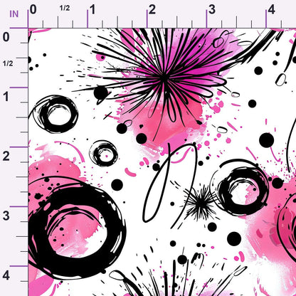 Brushstroke Blooms Pattern 6 Minky Fabric