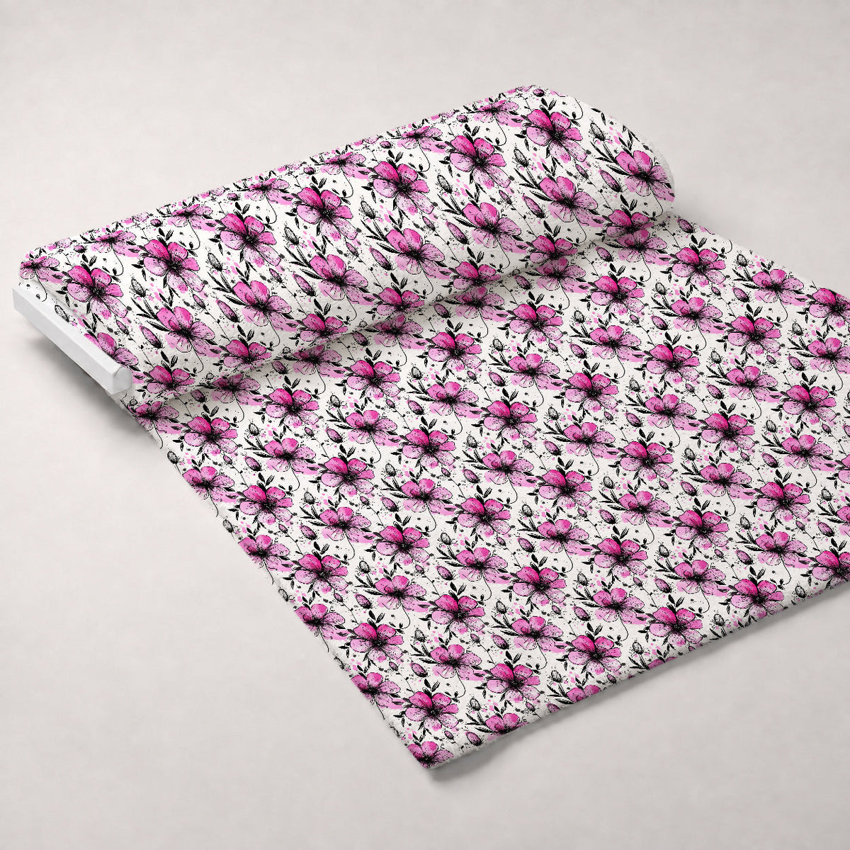 Brushstroke Blooms Pattern 7 Minky Fabric
