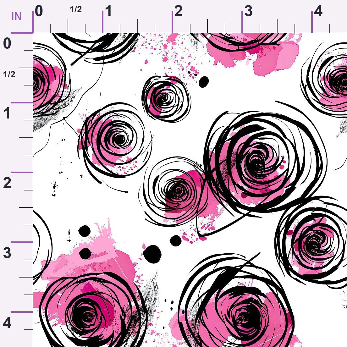 Brushstroke Blooms Pattern 9 Minky Fabric