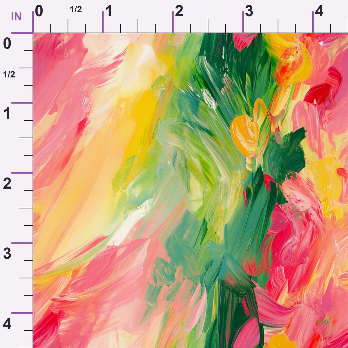 Brushstroke Bouquet Pattern 11 Minky Fabric