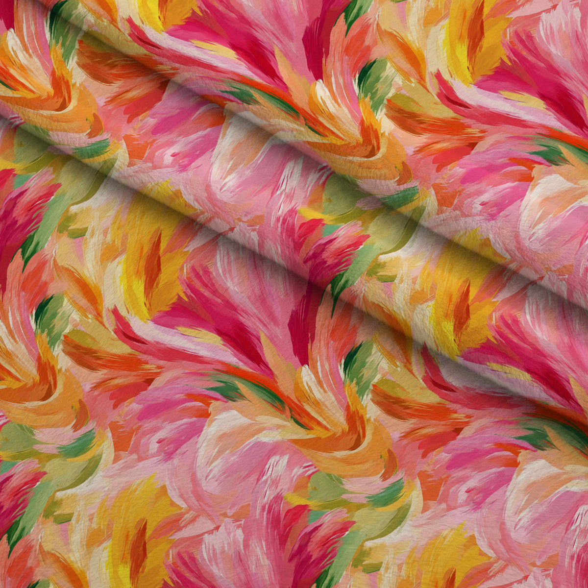 Brushstroke Bouquet Pattern 12 Minky Fabric