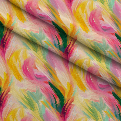 Brushstroke Bouquet Pattern 13 Minky Fabric