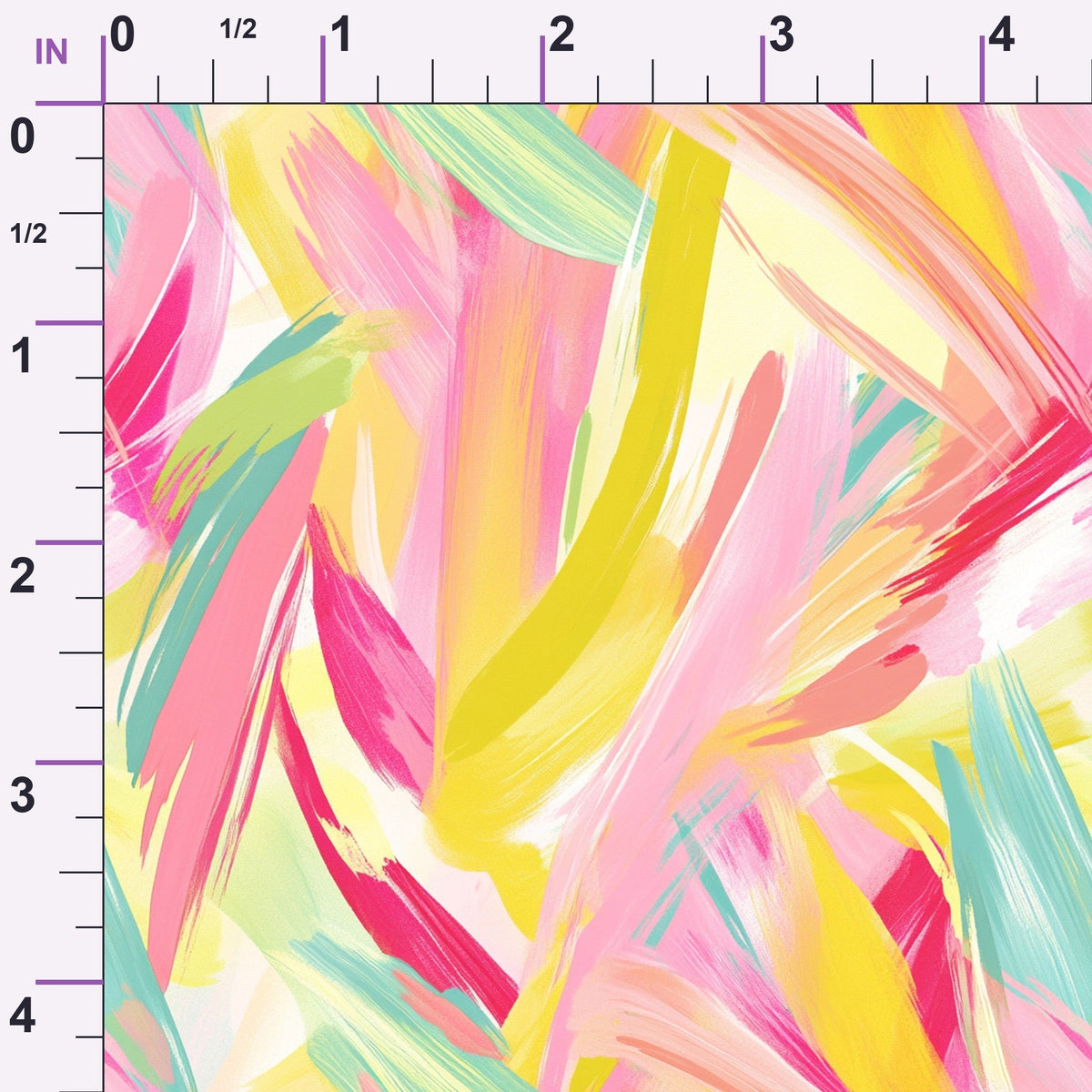 Brushstroke Bouquet Pattern 14 Minky Fabric