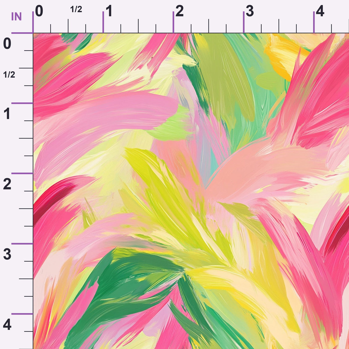 Brushstroke Bouquet Pattern 15 Minky Fabric