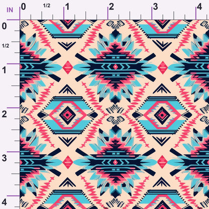 Bubblegum Mesa Pattern 1 Minky Fabric