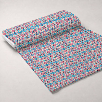 Bubblegum Mesa Pattern 2 Minky Fabric