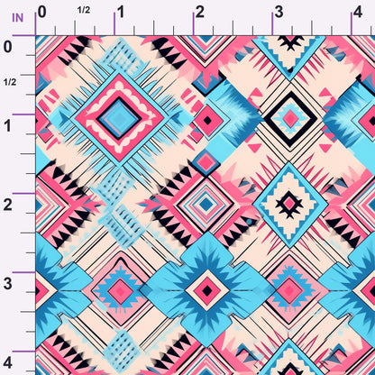 Bubblegum Mesa Pattern 2 Minky Fabric