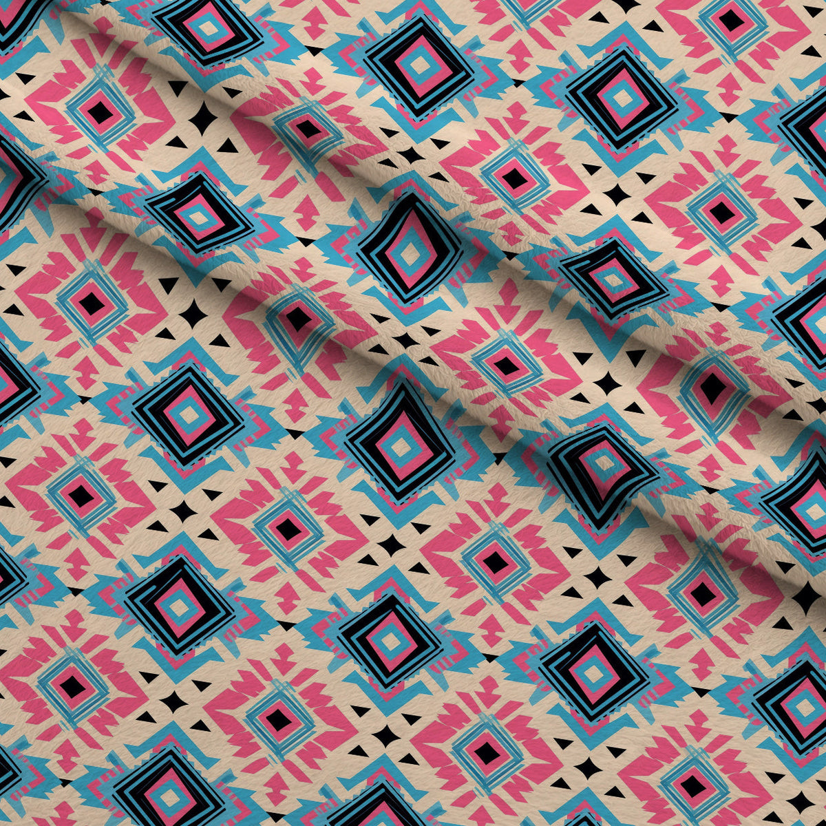 Bubblegum Mesa Pattern 3 Minky Fabric