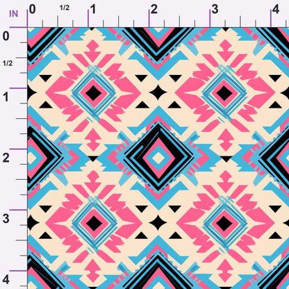 Bubblegum Mesa Pattern 3 Minky Fabric