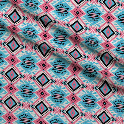 Bubblegum Mesa Pattern 4 Minky Fabric