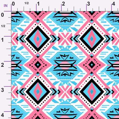 Bubblegum Mesa Pattern 4 Minky Fabric