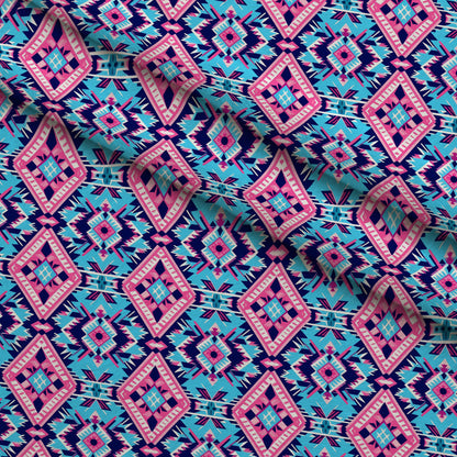 Bubblegum Mesa Pattern 5 Minky Fabric