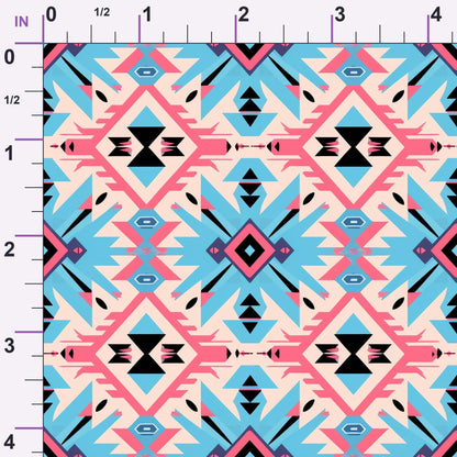 Bubblegum Mesa Pattern 6 Minky Fabric